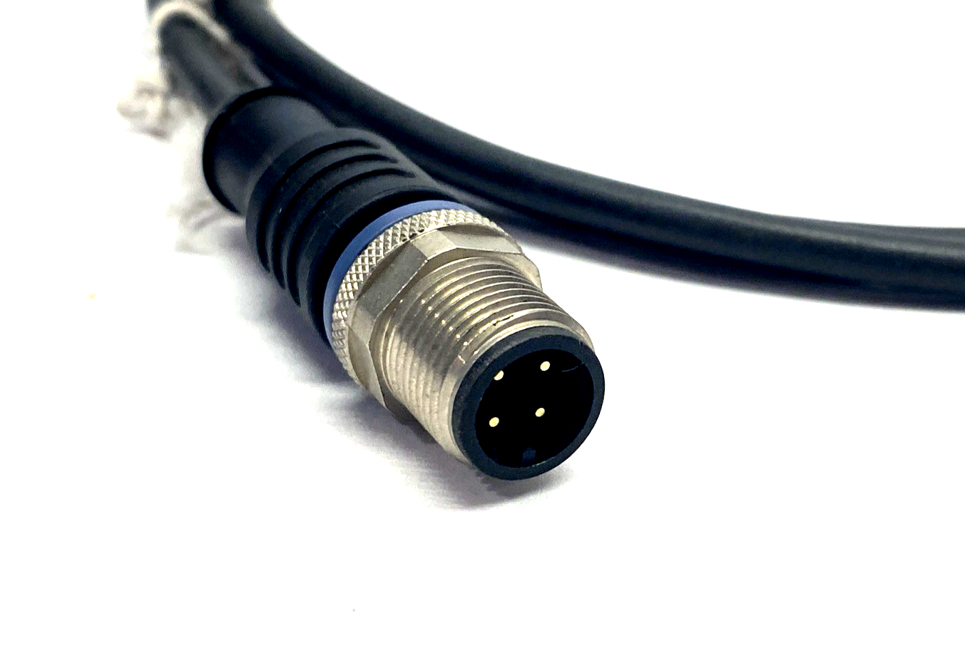 Escha AL-SWKP3-1,5-AL-WAS3/S370/S3516 Cable M8 3-Pin Female, M12 Male 4-Pin 1.5m - Maverick Industrial Sales