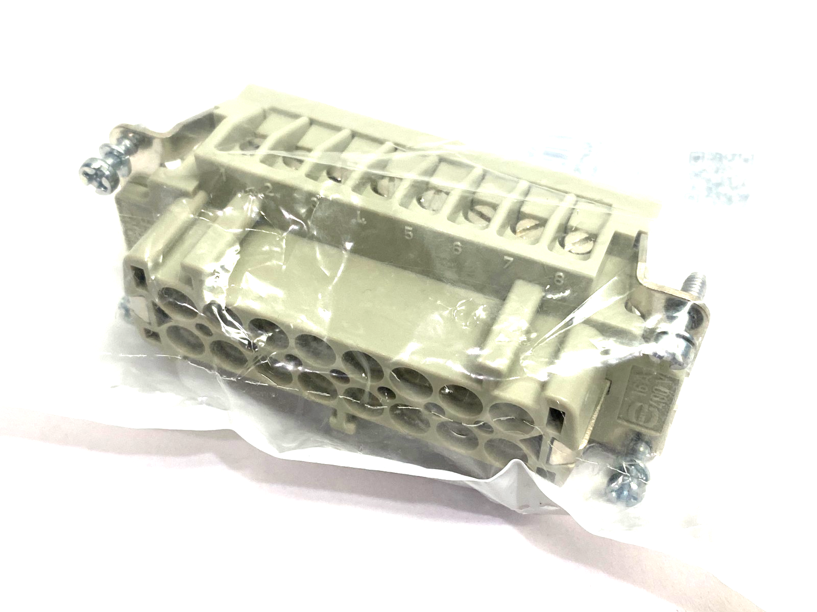 Harting 09330162791 Female Insert Han 16E-F-Screw Fe(Au) / CuNi Type J - Maverick Industrial Sales