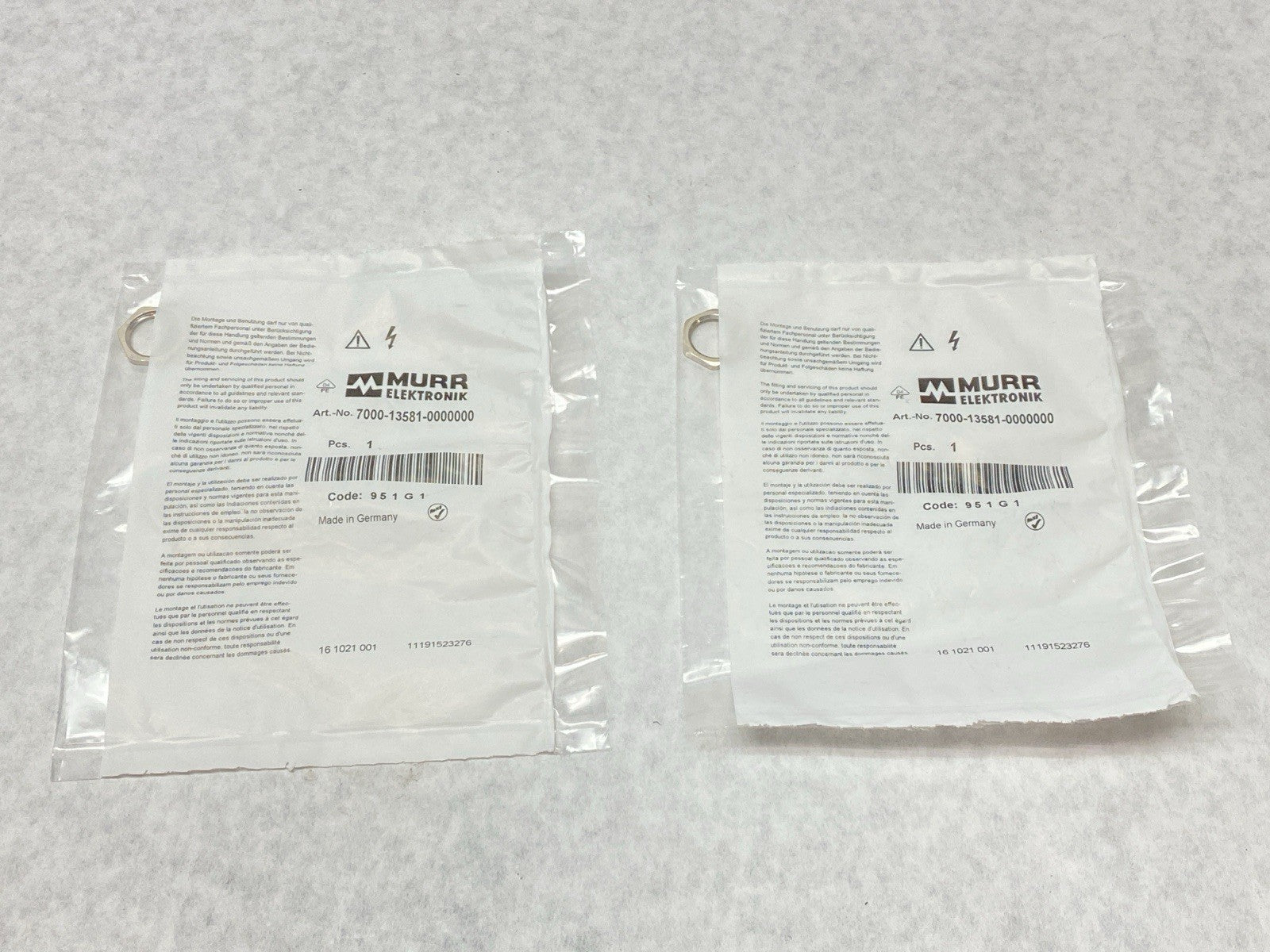 Murr Elektronik 7000-13581-0000000 Nut M16x1.5 for Flange Plug LOT OF 2 - Maverick Industrial Sales