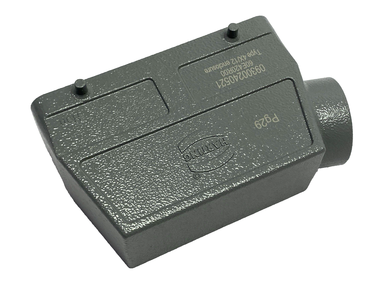 Harting 09300240521 Heavy Duty Power Connector Hood Side Entry Han 24B-HSE-Pg29 - Maverick Industrial Sales