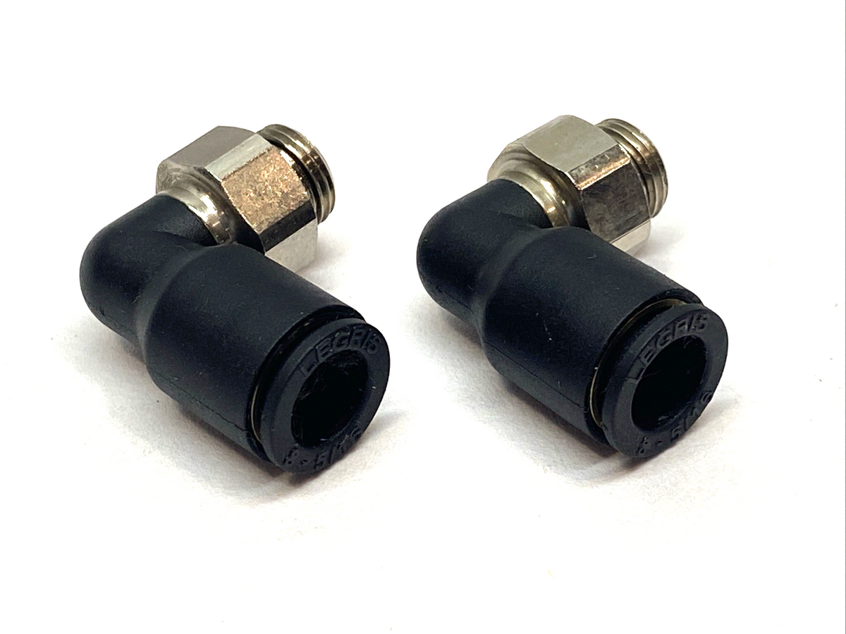 3199 08 10 | Legris Parker Push-Fit Elbow Fitting 90 Degrees 8-5/16 LOT OF 2 - Used - Maverick Industrial Sales