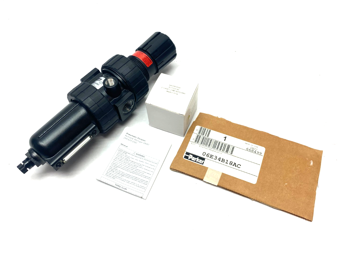 Parker 06E34B18AC Modular Filter/Regulator 1/2" NPT 5 Micron - Maverick Industrial Sales