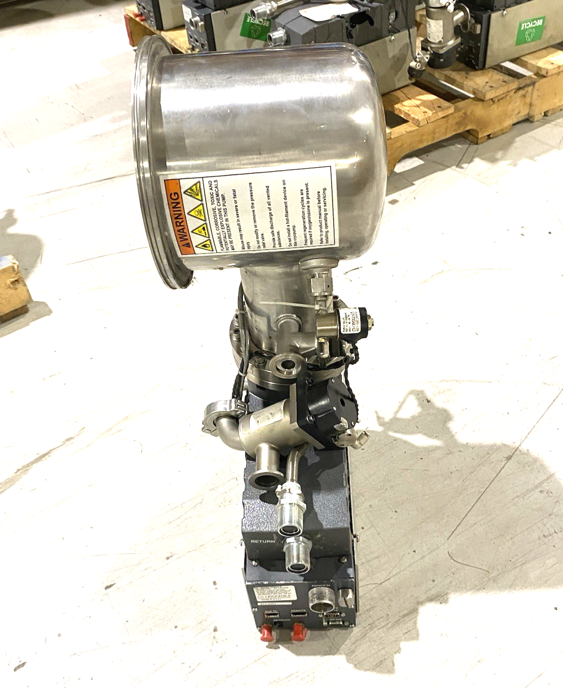 CTI Cryogenics 8116283G001R On-Board Cryopump FOR PARTS/REPAIR - Maverick Industrial Sales