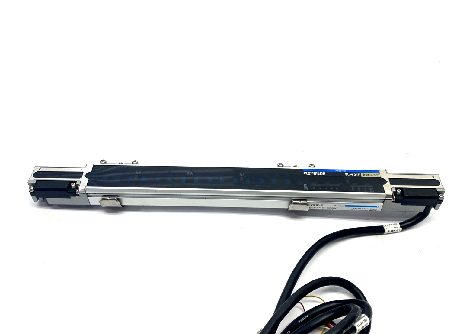 Keyence SL-V31F-R Safety Light Curtain Receiver w/ Mounting Brackets, 31 Axes - Maverick Industrial Sales
