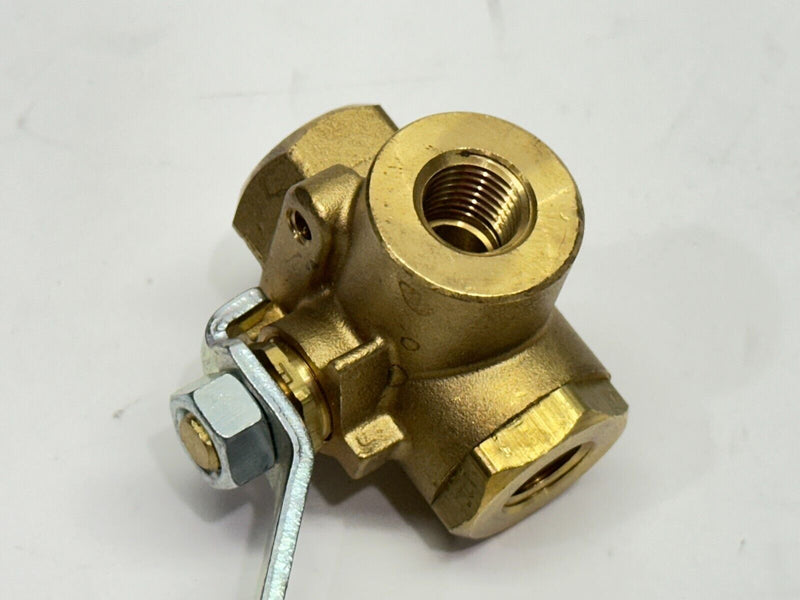 Parker V533P-8 Brass Ball Valve 3-Way 1/2" 400 WOG - Maverick Industrial Sales