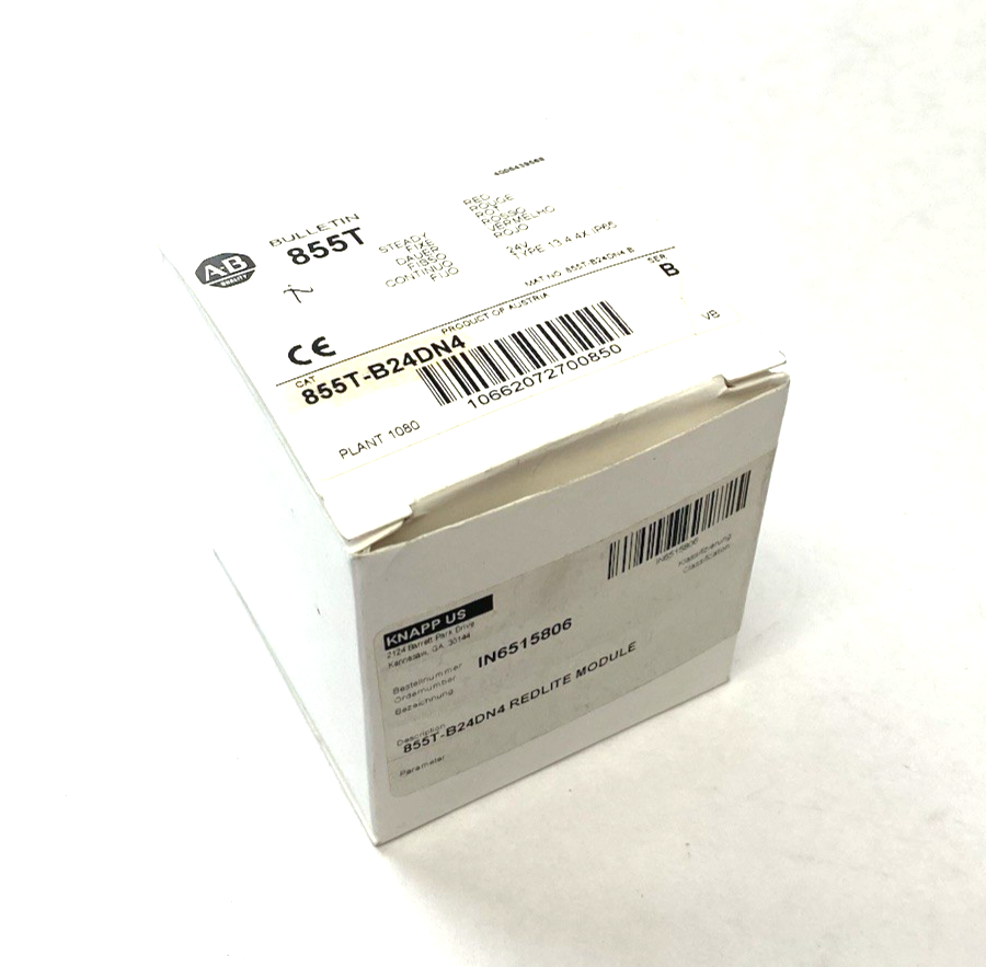 Allen Bradley 855T-B24DN4 Ser. B Steady Red Incandescent Stack Light 70mm 24V - Maverick Industrial Sales