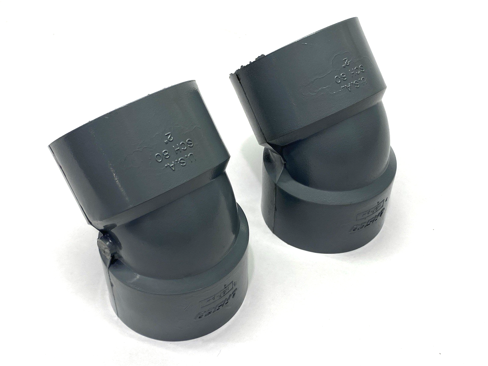 N/A | Lasco CPVC 45° Elbow Fitting 2" SCH 80 LOT OF 2 - New – Open box - Maverick Industrial Sales
