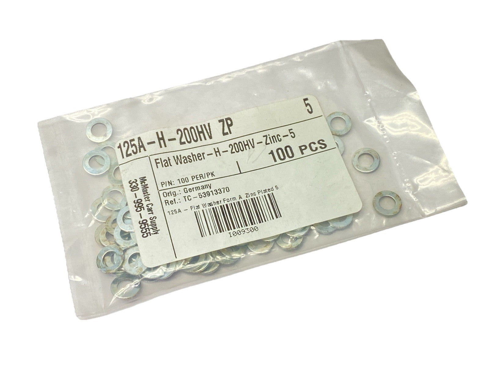 125A-H-200HV ZP | 125A Flat Washer Form A Zinc Plated 6 LOT OF 100 - New – Open box - Maverick Industrial Sales