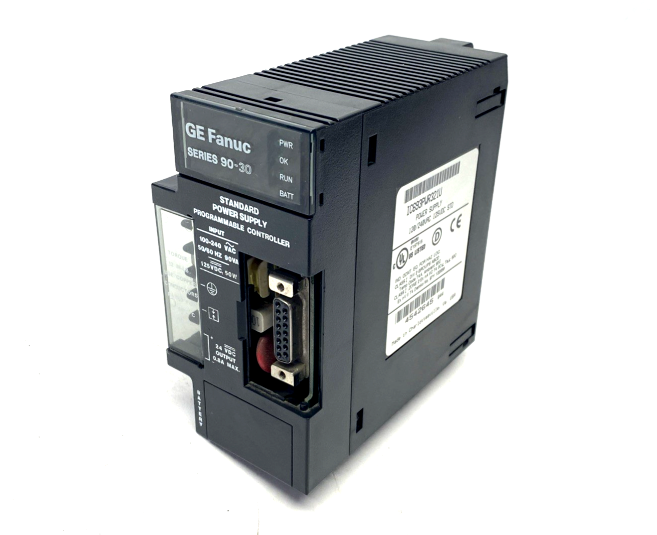 GE Fanuc IC693PWR321U Standard Power Supply Module 120/240VAC 125VDC STD - Maverick Industrial Sales