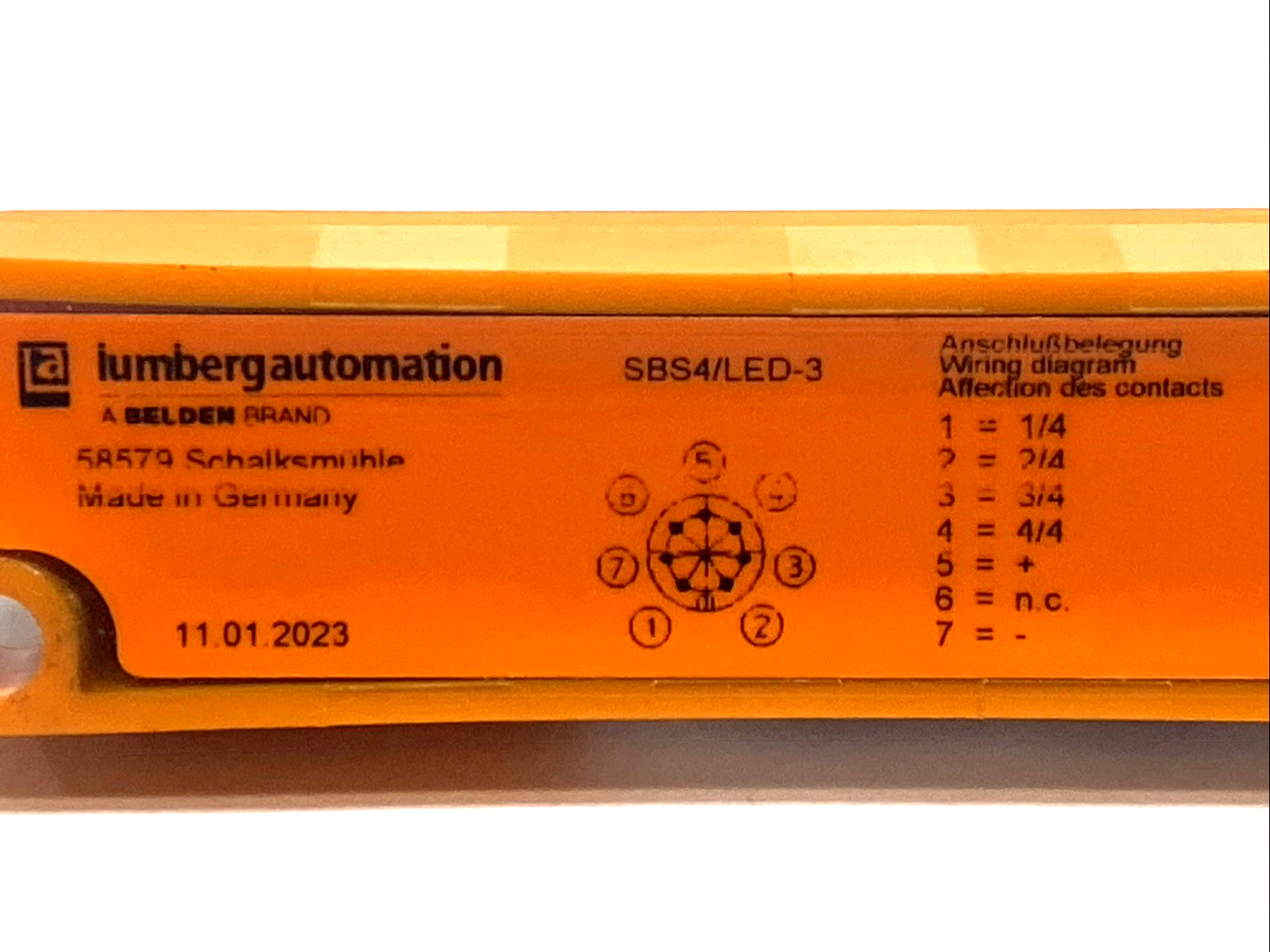 SBS4/LED‑3 | Lumberg Automation Actuator Distribution Box - Used - Maverick Industrial Sales