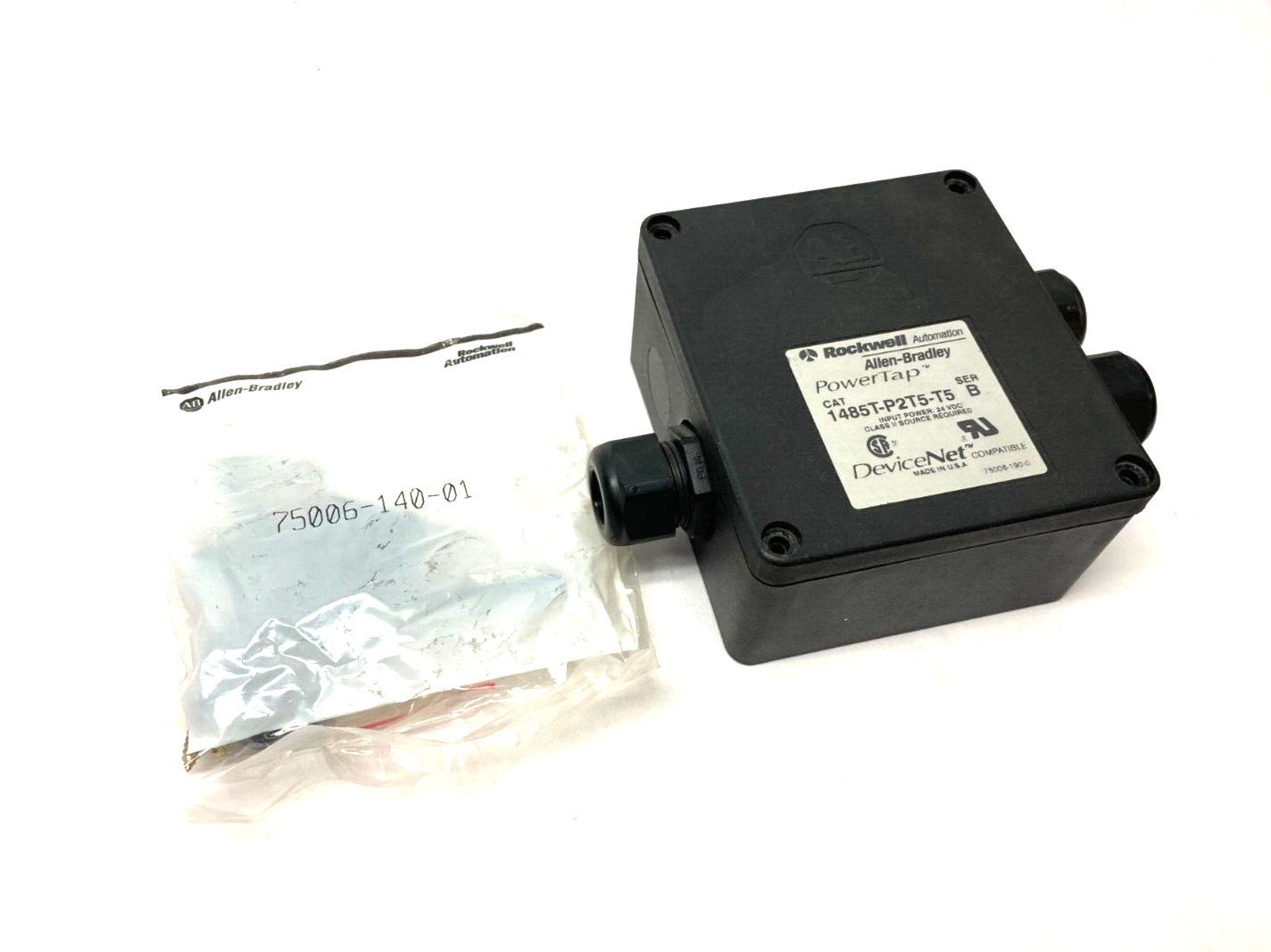 Allen Bradley 1485T-P2T5-T5 Ser. B PowerTap DeviceNet Power Device 24VDC - Maverick Industrial Sales