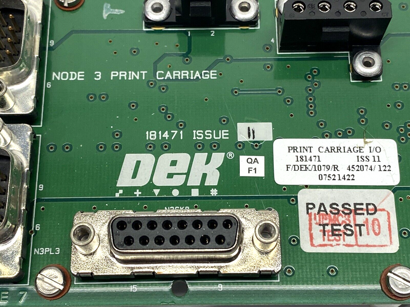 DEK 181471 Print Carriage I/O Circuit Board - Maverick Industrial Sales