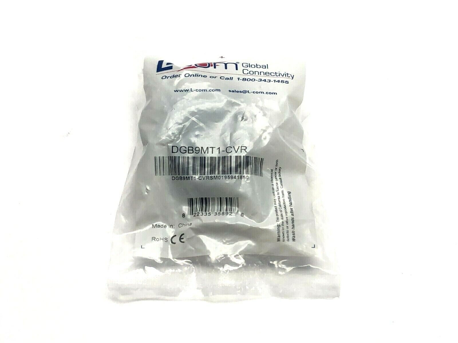 L-Com DGB9MT1-CVR Termination Connector Cover LOT OF 10 - Maverick Industrial Sales