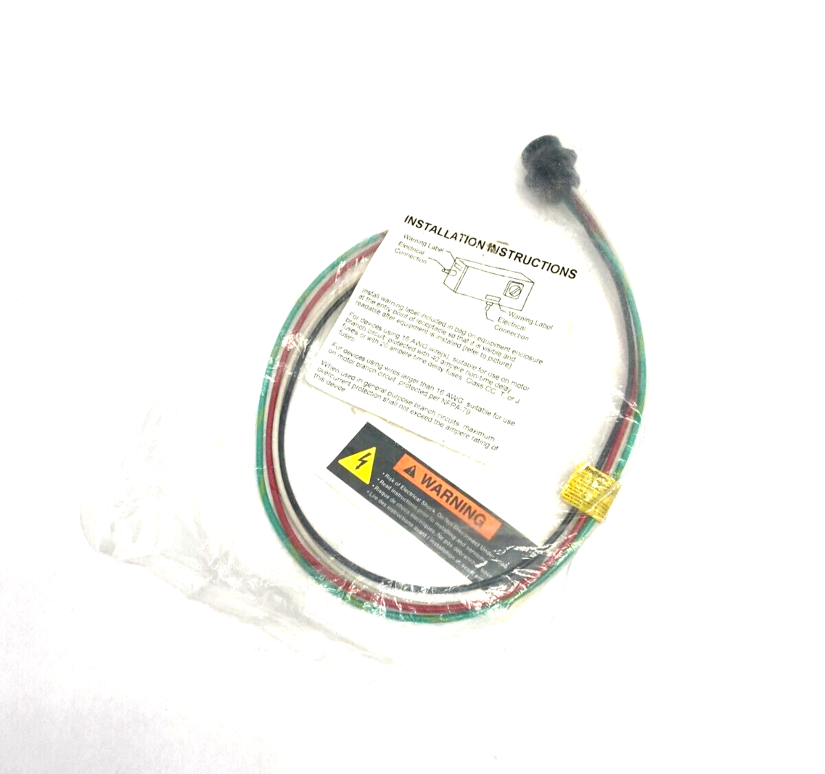 Woodhead BradPower 1300660282 Circular Receptacle Assembly MC 4-Pole Male - Maverick Industrial Sales
