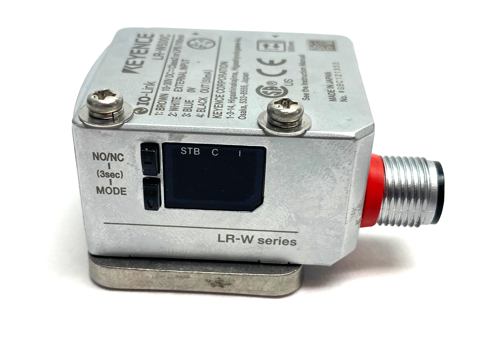 Keyence LR-W500C Self-Contained Full-Spectrum Sensor M12 4-Pin Connector - Maverick Industrial Sales