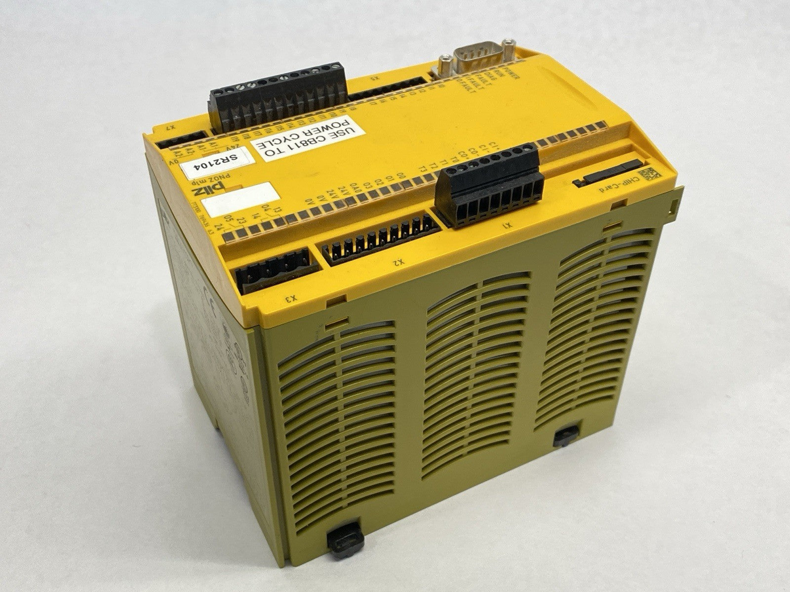 PNOZ m1p | Pilz CPU Base Unit 773100 DAMAGED CASE - For parts or not working - Maverick Industrial Sales