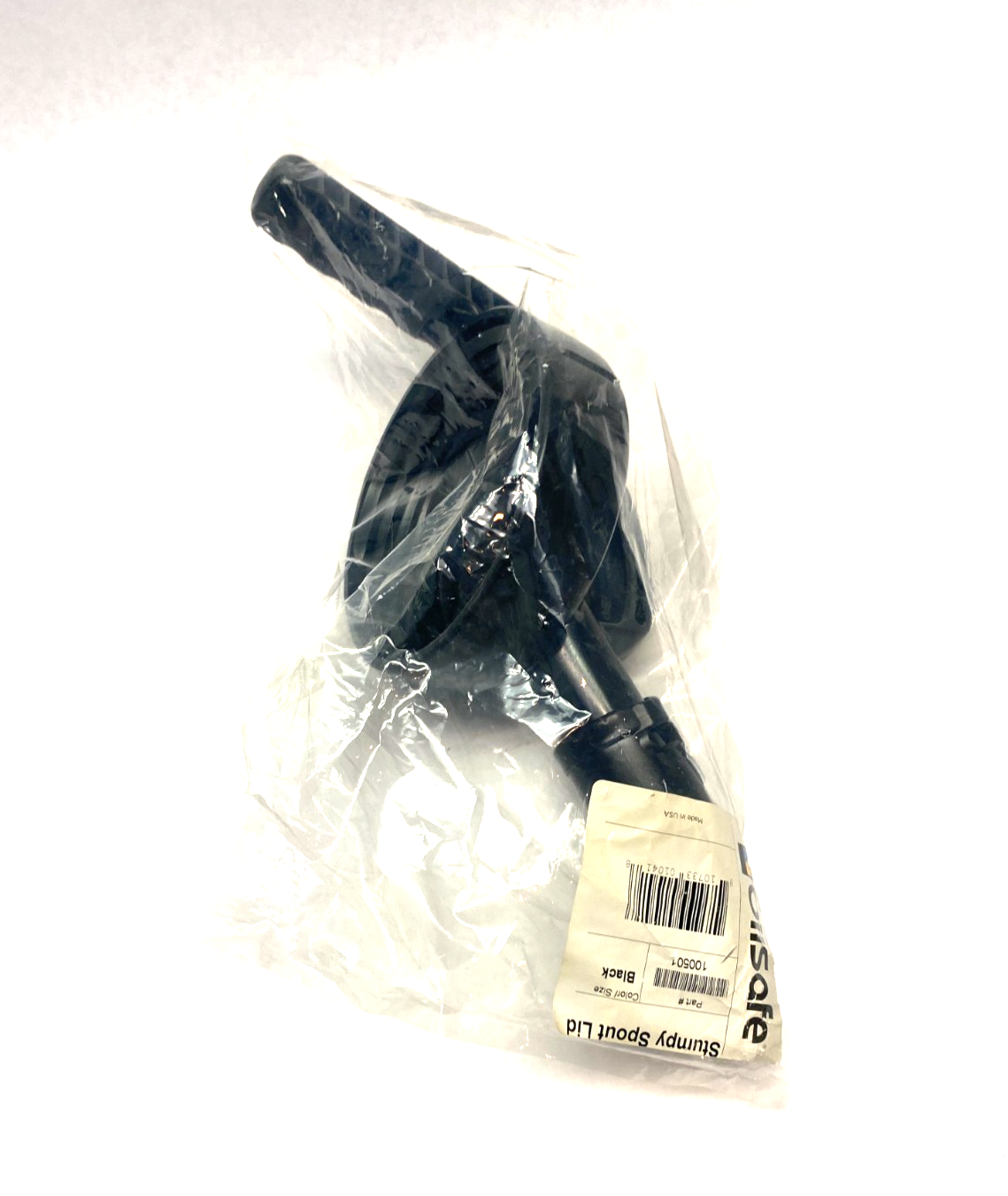 100501 | Oilsafe Wide Stumpy Spout Lid, Black - New - Maverick Industrial Sales