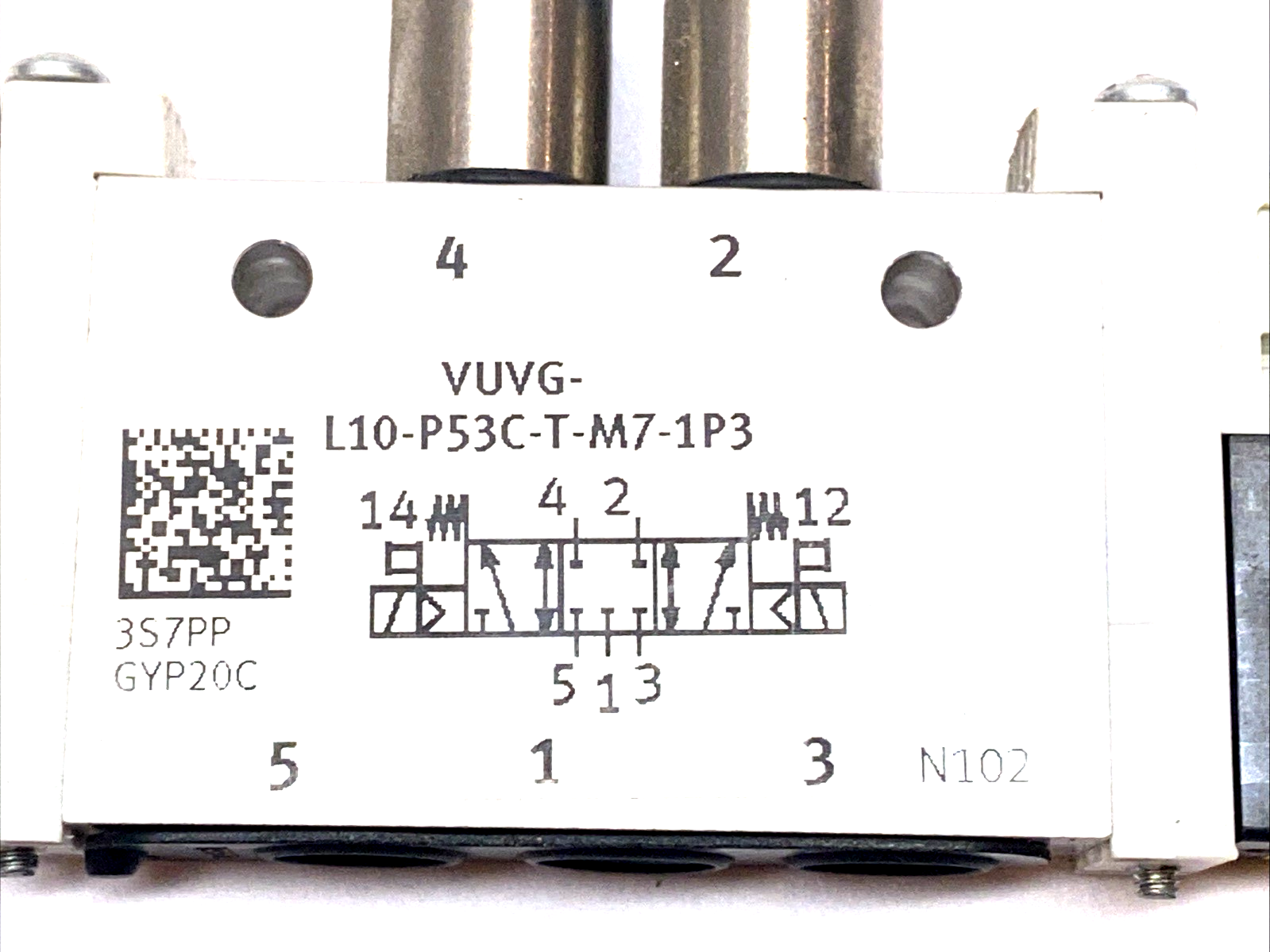 L10-P53C-T-M7-1P3 | Festo Solenoid Valve 5/3 Closed 566476 - Used - Maverick Industrial Sales