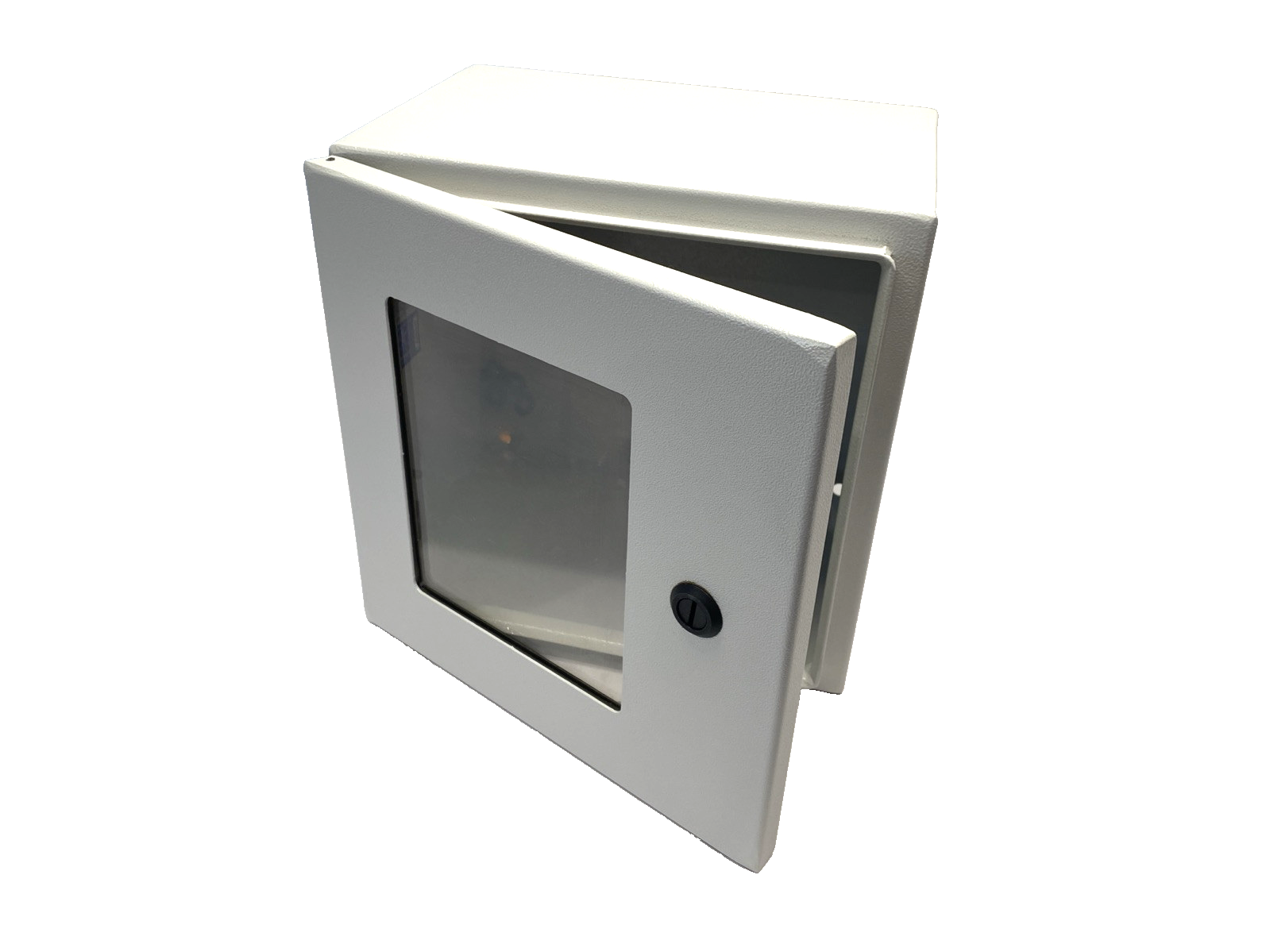 Wiegmann N412121208WCLG Wall Mount Enclosure w/ Window 12"x12Xx8" Light Gray - Maverick Industrial Sales