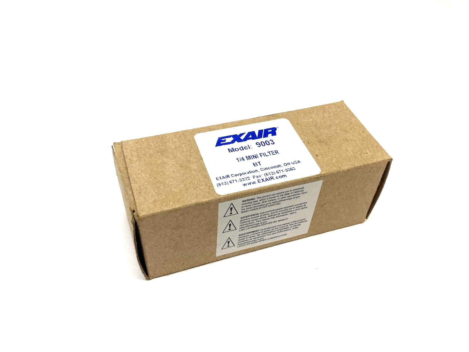 Exair 9003 Mini Filter 1/4" Ports - Maverick Industrial Sales