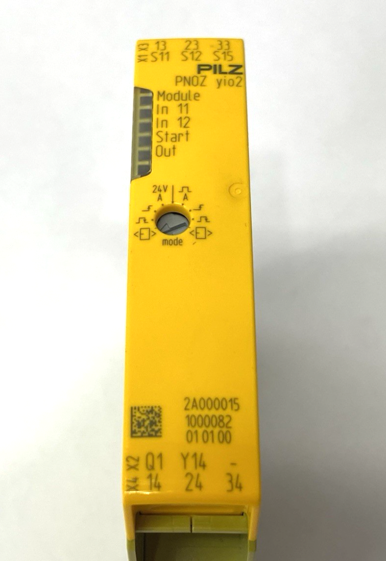 2A000015 | Pilz Safety Relay Expansion Module, 1-input Function, PNOZ yio2 2DI 3NO - New – Open box - Maverick Industrial Sales
