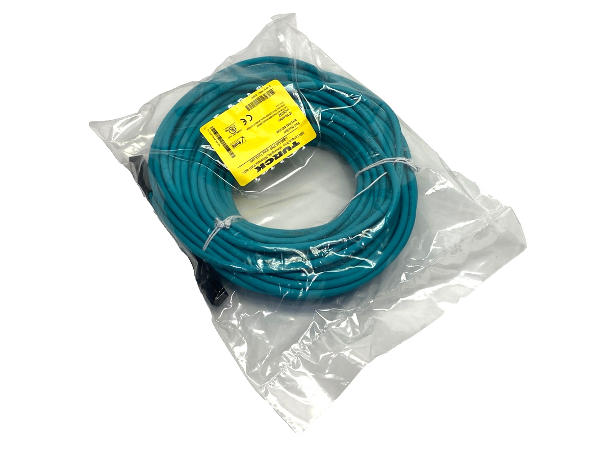 RJ45 RJ45 840-25M | Turck Double Ended Industrial Ethernet Cable RJ45 Male U-06032 - New - Maverick Industrial Sales