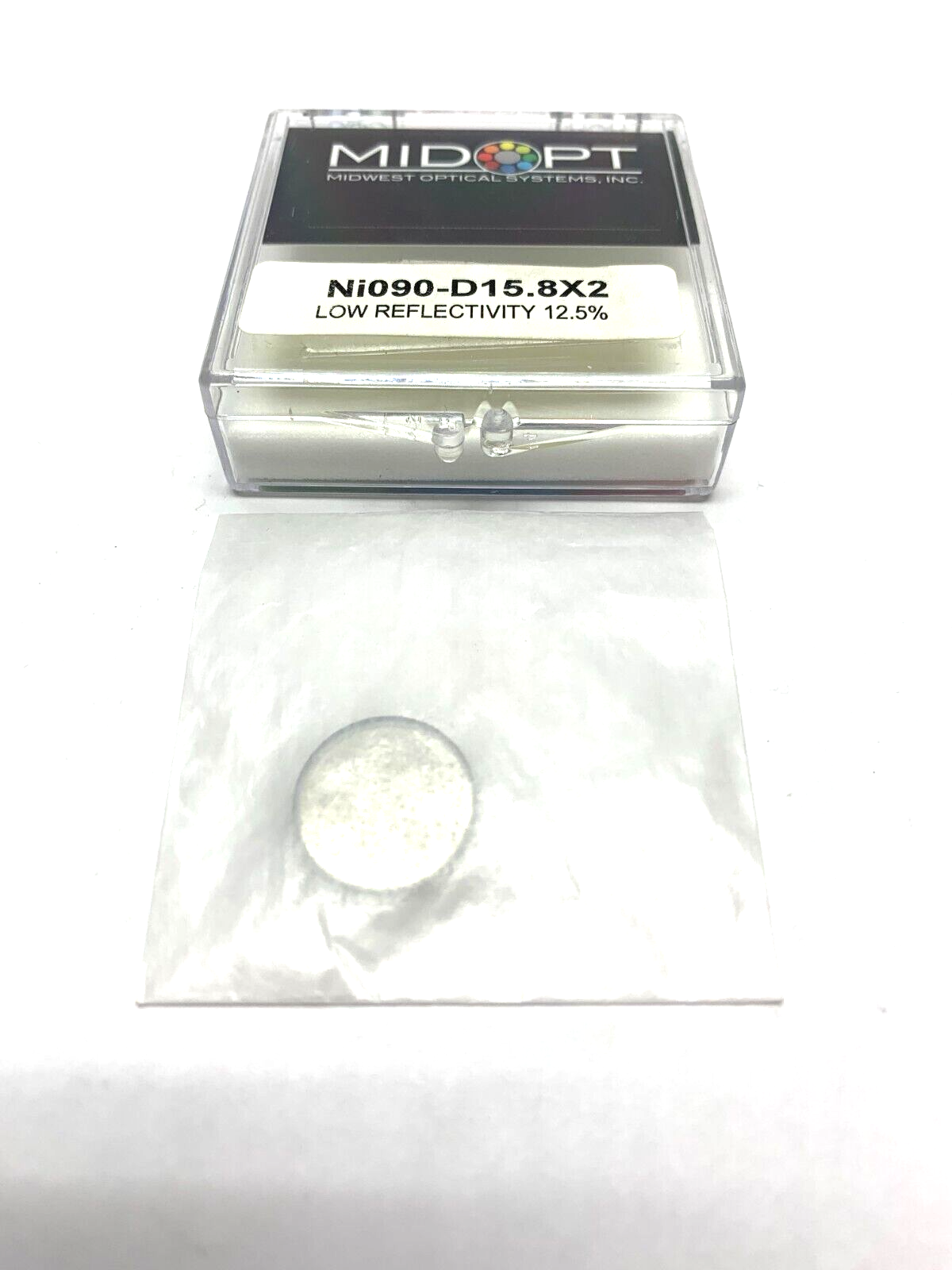 Midopt Ni090-D15.8X2 Neutral Density Filter Low Reflectivity 12.5% Trans. - Maverick Industrial Sales