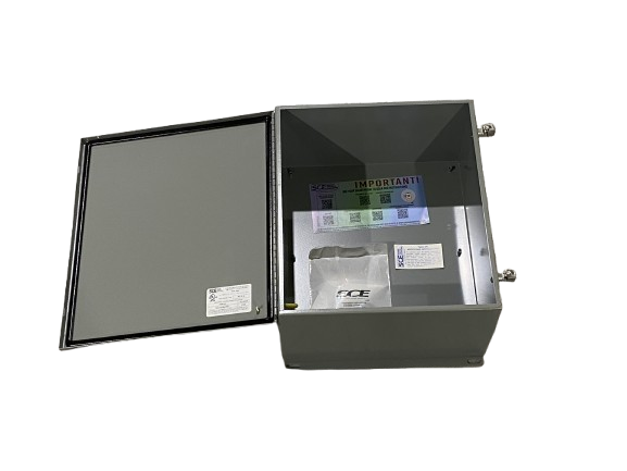SCE-16148CHNF | Saginaw Control & Engineering Wall Mount Enclosure, Gray Steel - New – Open box - Maverick Industrial Sales
