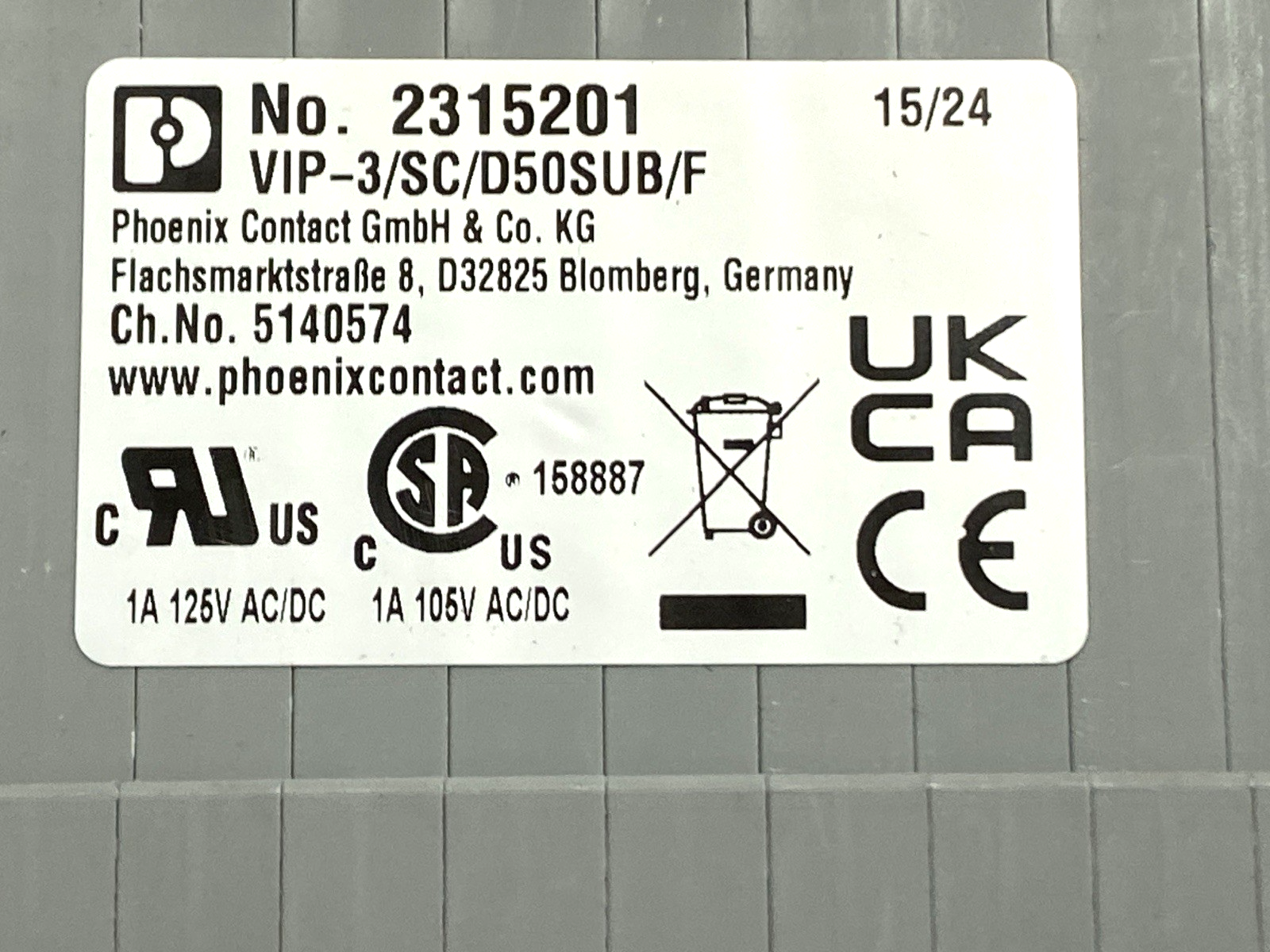 VIP-3/SC/D50SUB/F | Phoenix Contact Varioface Interface Module 50-Pin DSUB 2315201 - Used - Maverick Industrial Sales