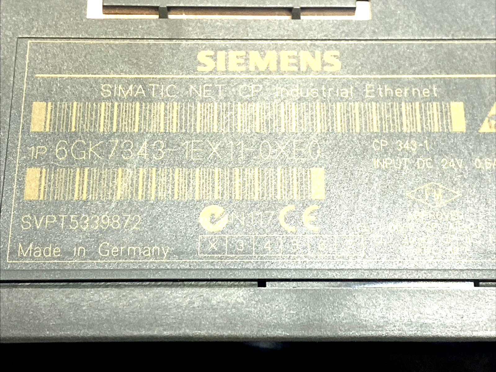6GK7343-1EX11-0XE0 | Siemens CP 343‑1 Industrial Ethernet Communication Processor - Used - Maverick Industrial Sales