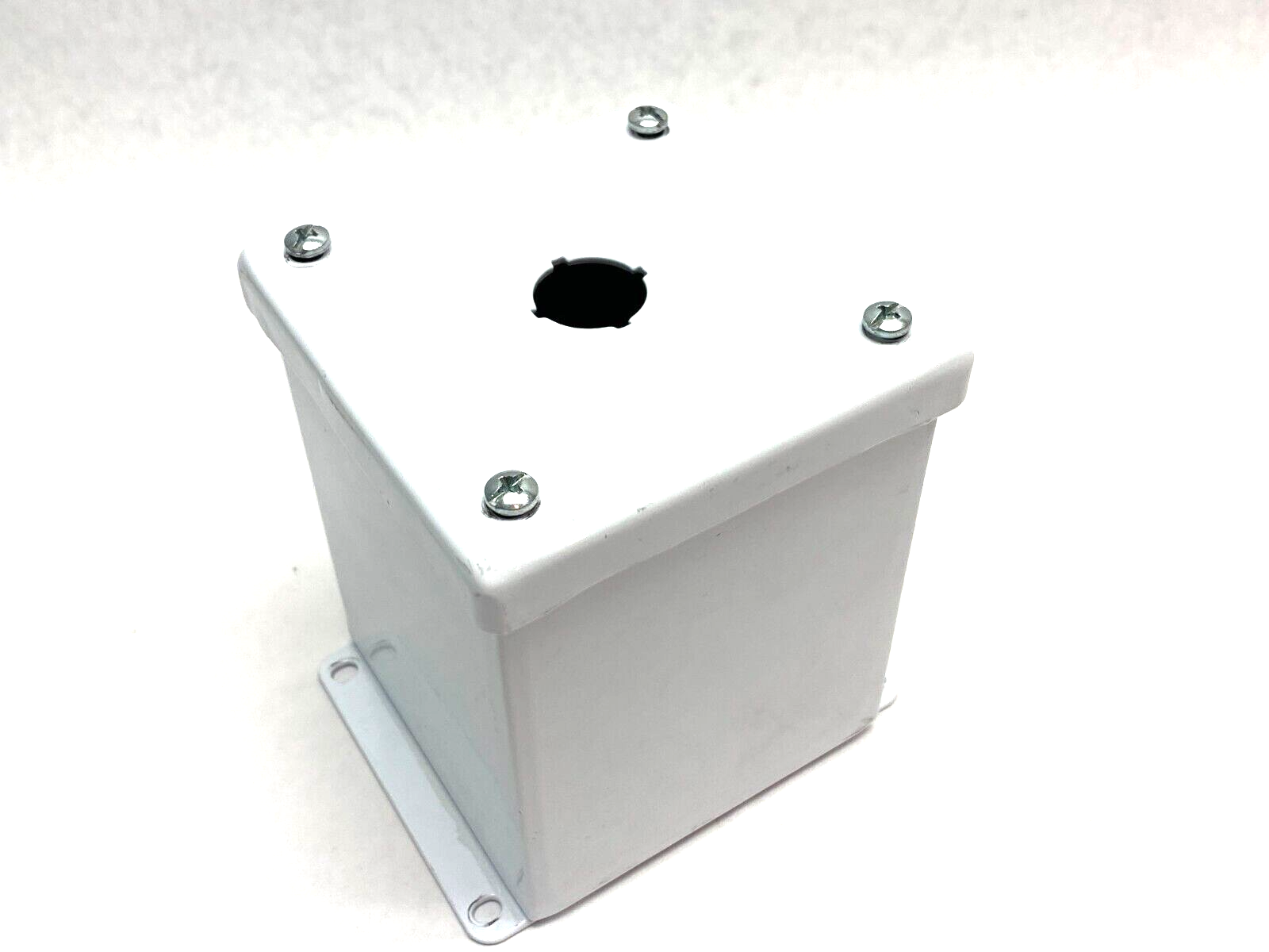 Hoffman E1PBXM Extra Deep Push Button Enclosure White, Back Knockout - Maverick Industrial Sales