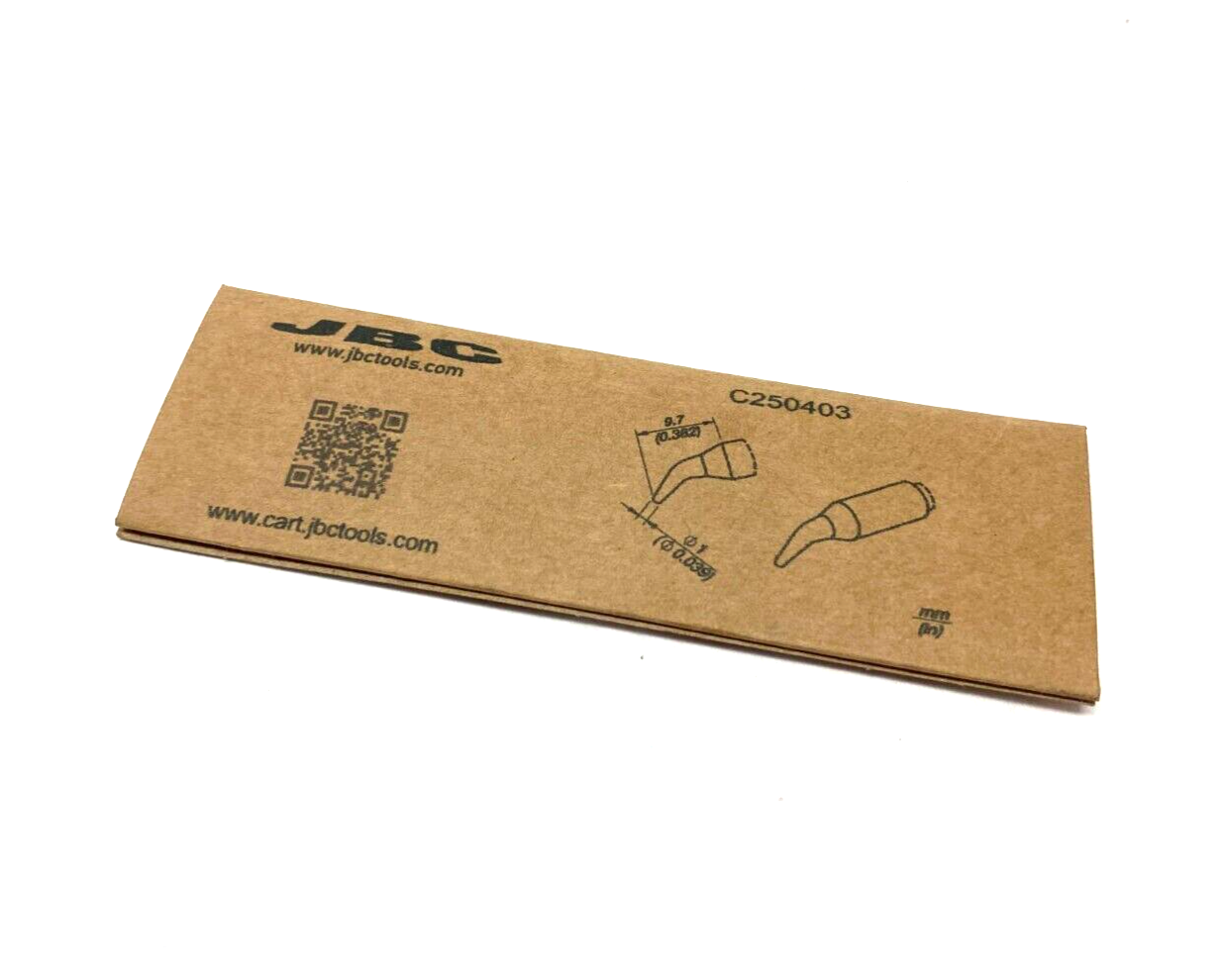 JBC C250403 Bent Conical Soldering Cartridge Ø 1mm - Maverick Industrial Sales