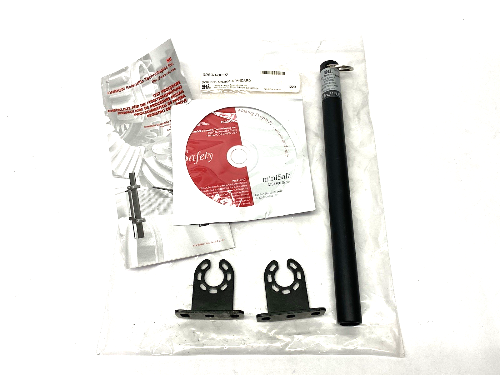 STI Omron 99803-0010 Doc Kit, MS4800 Standard, Object Test Kit - Maverick Industrial Sales