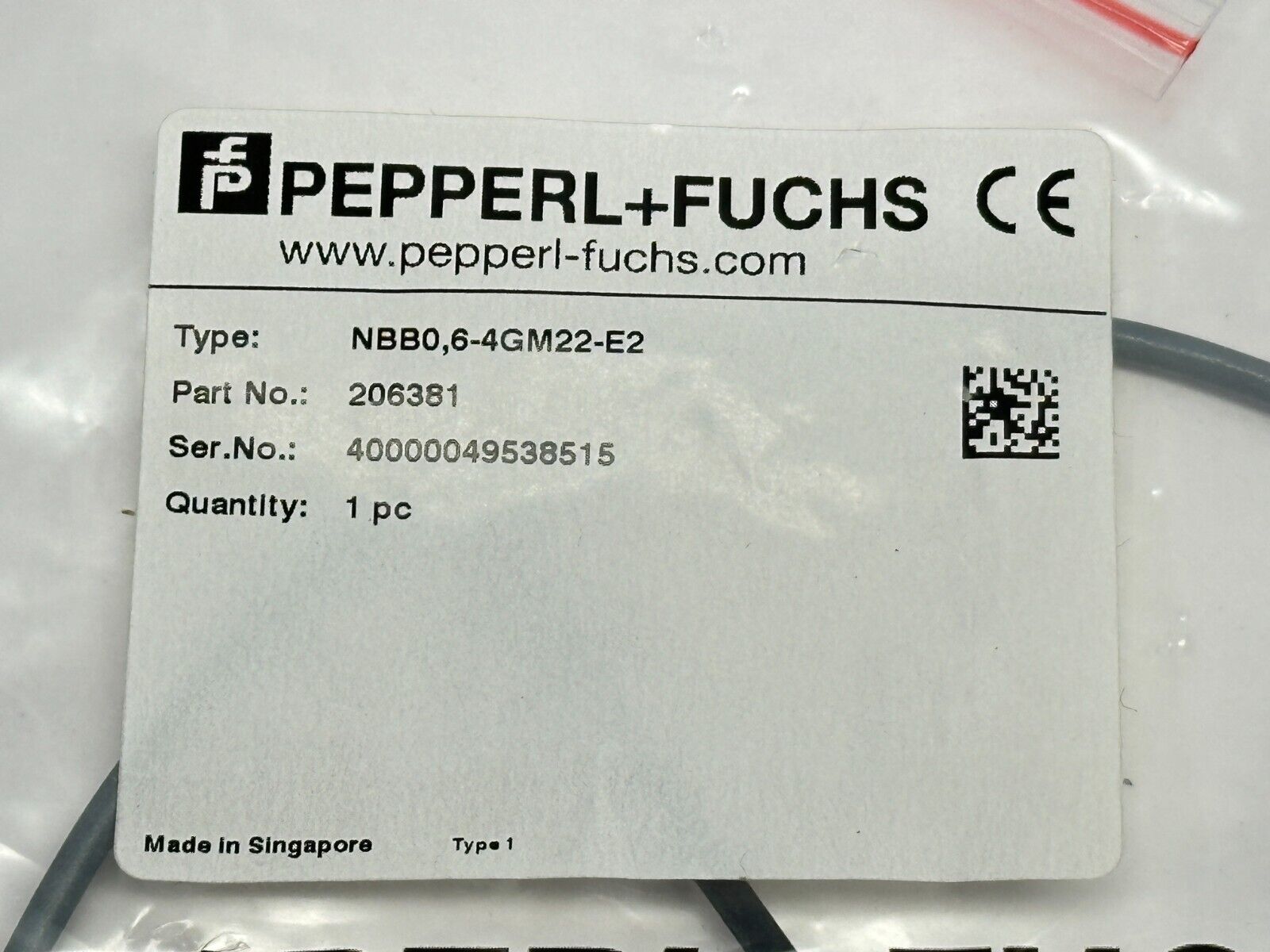Pepperl+Fuchs NBB0,6-4GM22-E2 Inductive Sensor PNP 2m 206381 - Maverick Industrial Sales