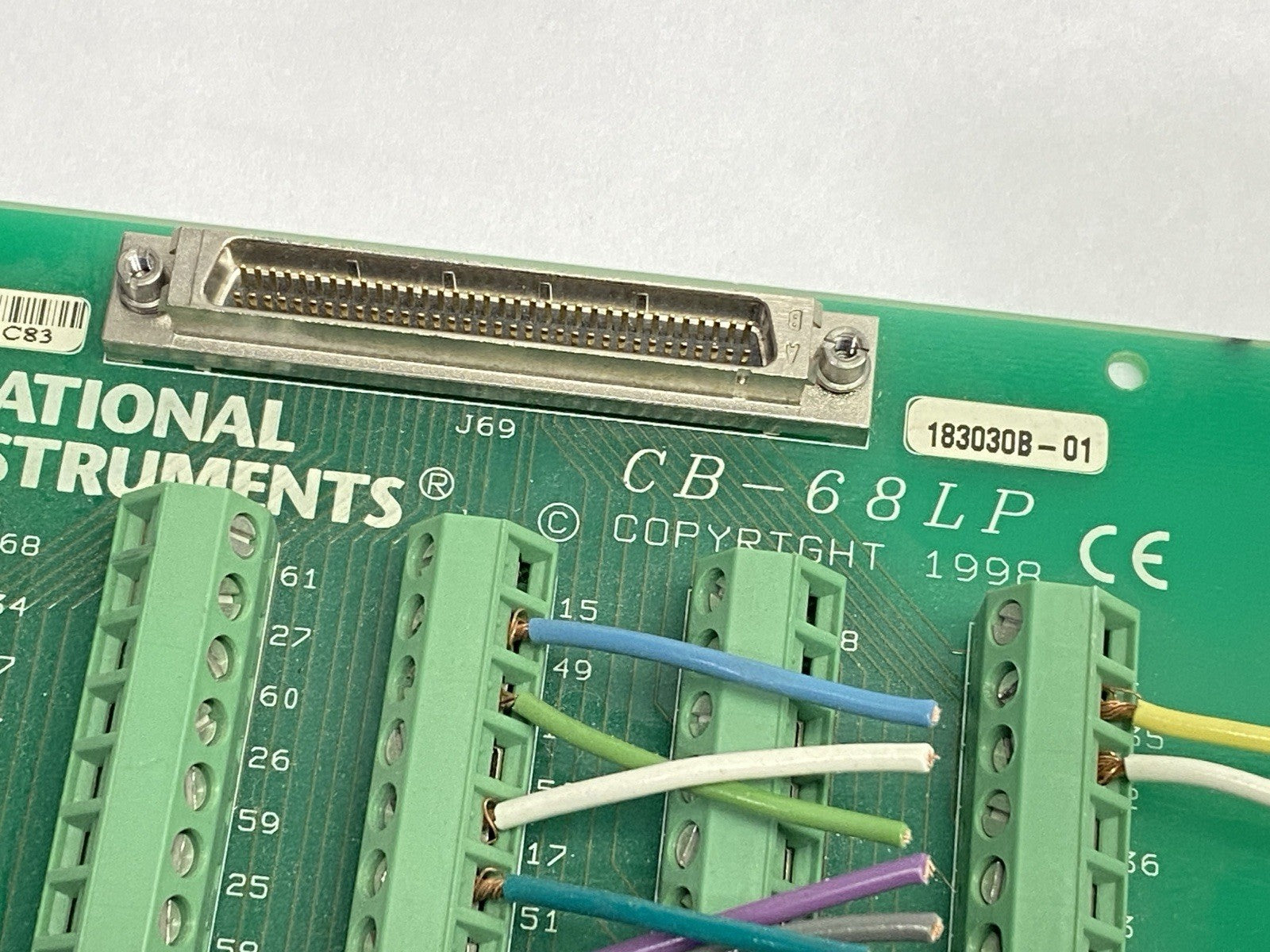 CB-68LP | National Instruments Terminal Block 68-Pin Screw To 68-Pin Female SCSI - Used - Maverick Industrial Sales