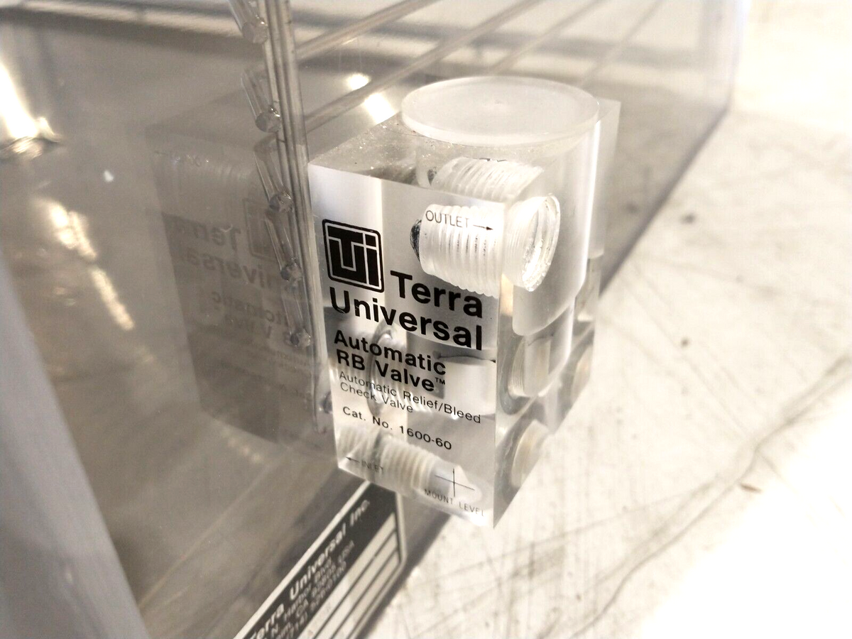 Terra Universal 2070-00 Static Dissipative PVC Desiccator, 2 Chamber Cabinet - Maverick Industrial Sales