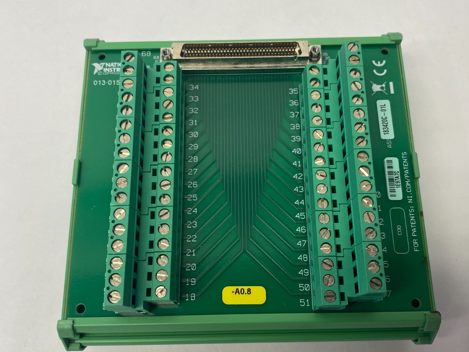 TBX-68, 183420C-01L | National Instruments TBX-68 68-Pin Female SCSI to 68-Pin Screw Term 183420C-01L - Used - Maverick Industrial Sales