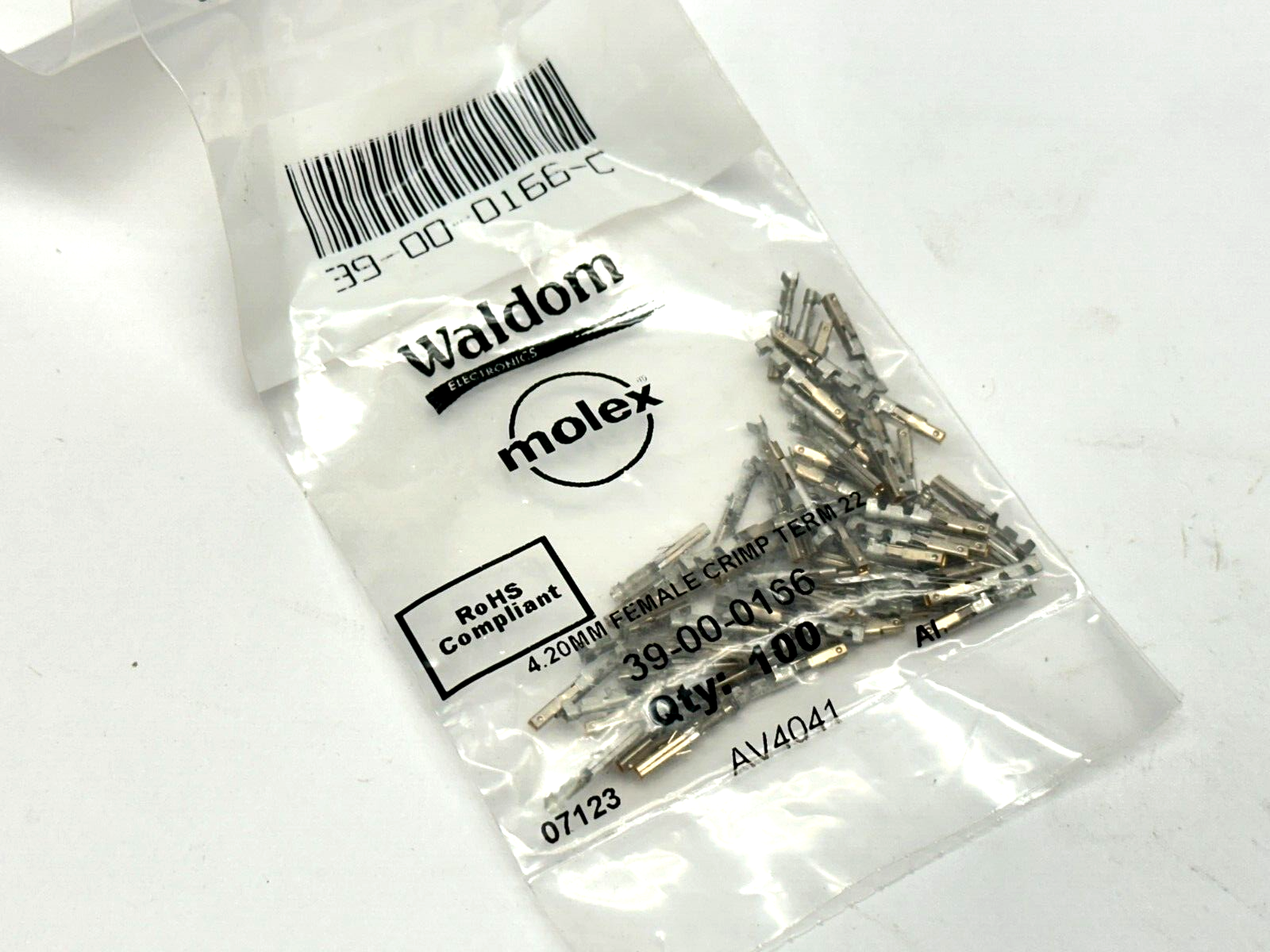 Molex 39-01-2100 Mini-Fit Housing 10 Position LOT OF 10 w/ 39-00-0166 - Maverick Industrial Sales