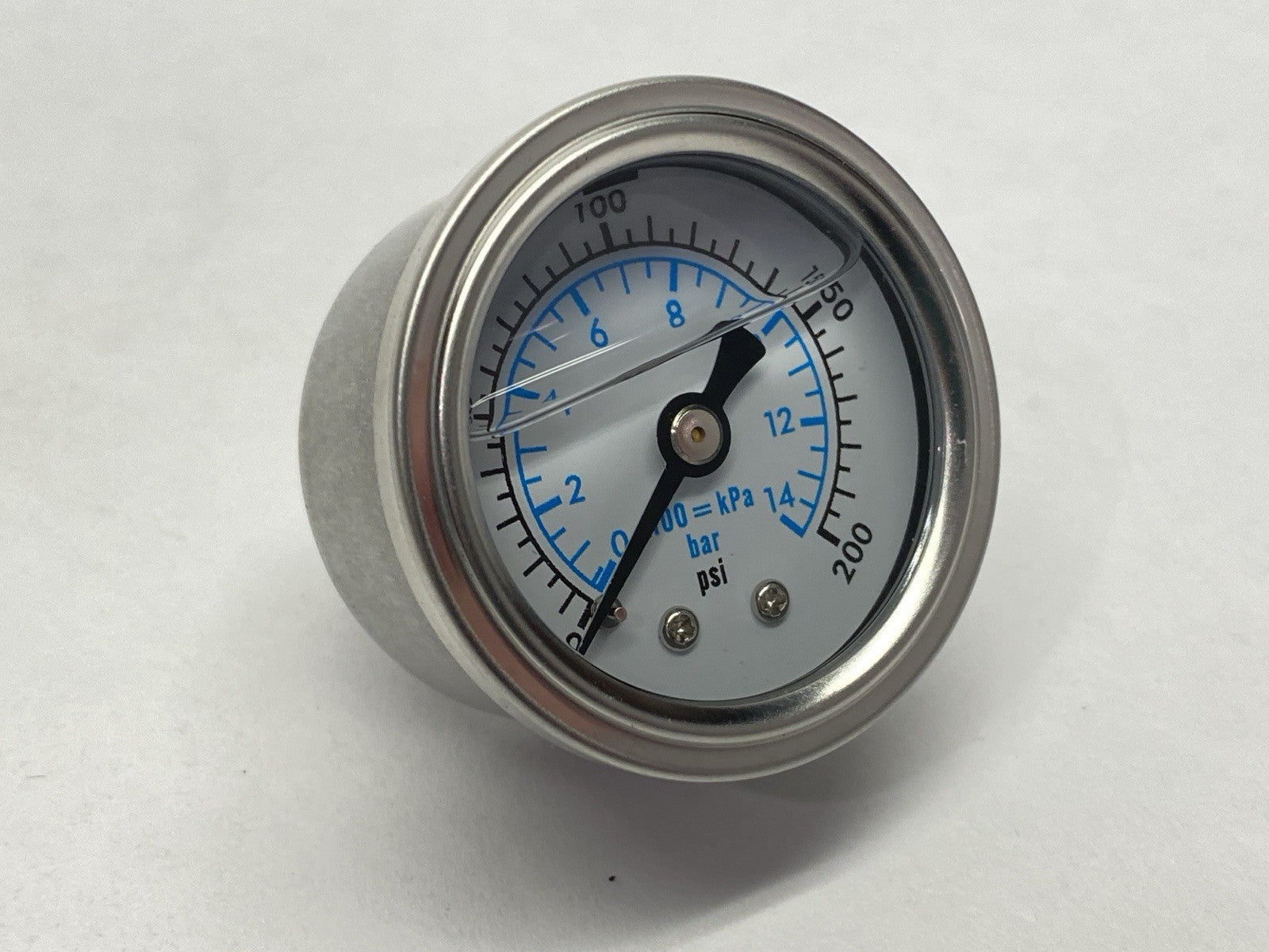 Marshall Instruments WS00200 Pressure Gauge WS White PSI/kPa/Bar Dial 1.5" - New – Open Box - Maverick Industrial Sales