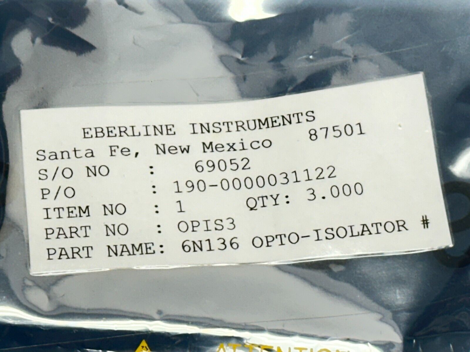 Eberline OPI-S3 Optical Isolator Chip 6N136 - Maverick Industrial Sales