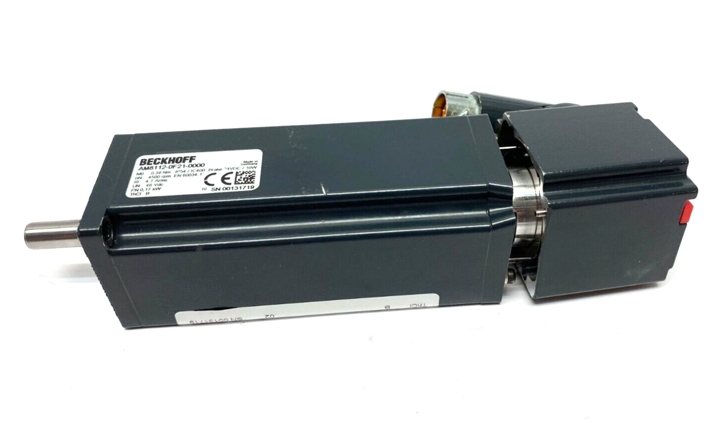 Beckhoff AM8112-0F21-0000 Servo Motor .038Nm IP54/IC400 24VDC - Maverick Industrial Sales