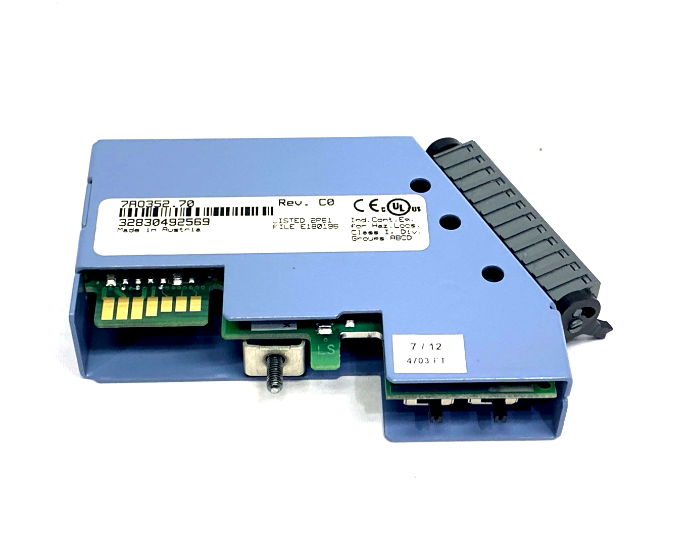 7AO352.70 | B&R Automation Rev. C0 2003 Analog Output Module 2-Output 12-Bit AO352 - Used - Maverick Industrial Sales