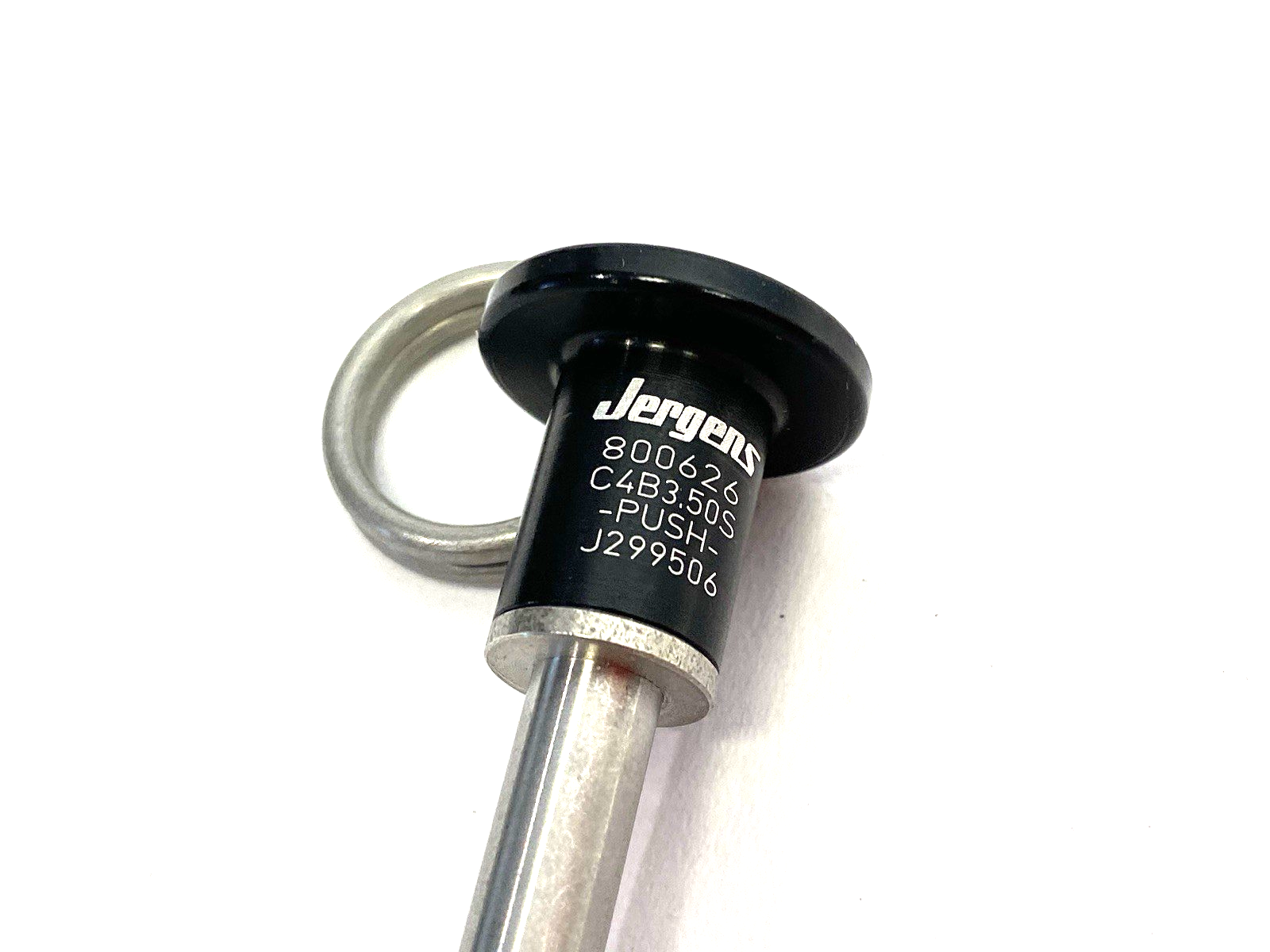 800626 | Jergens Button Handle Quick Release Pin 1/4 X 3.50 SS - New – Open box - Maverick Industrial Sales