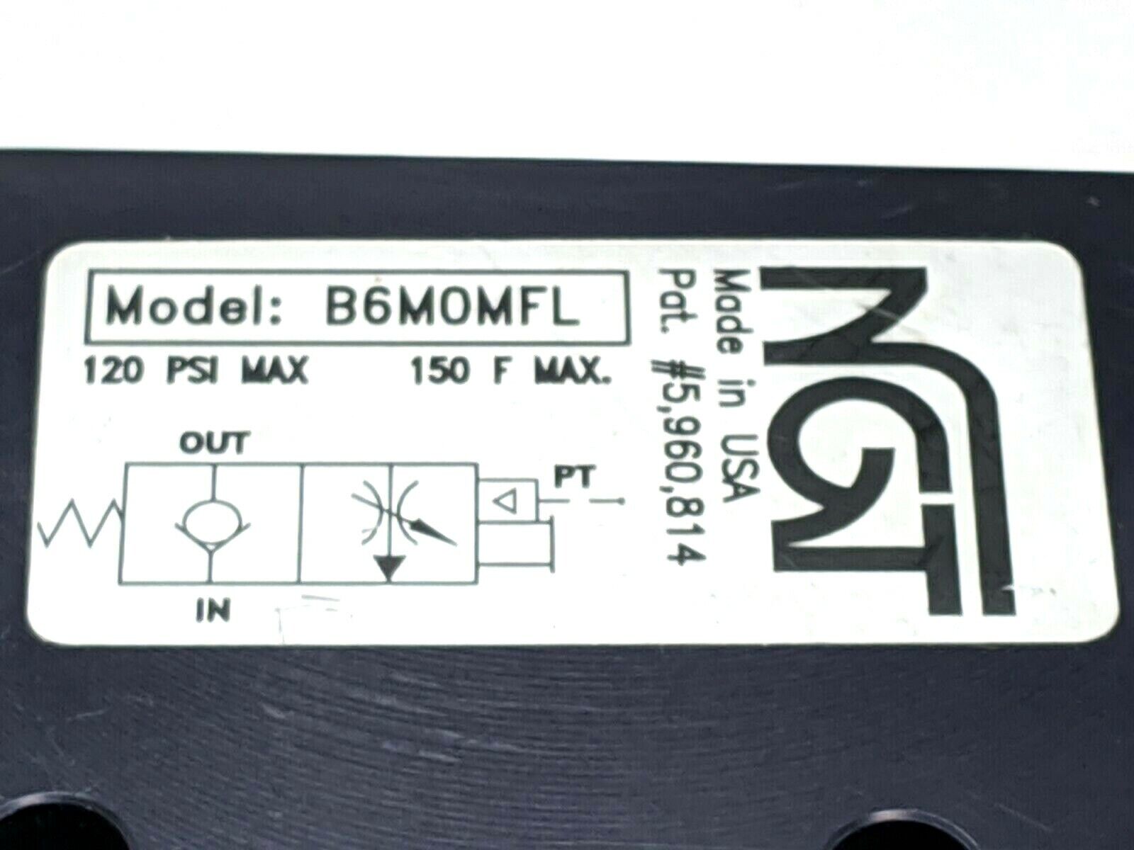 NGT B6M0MFL Check Valve Manual Release 3/8 NPTF - Maverick Industrial Sales