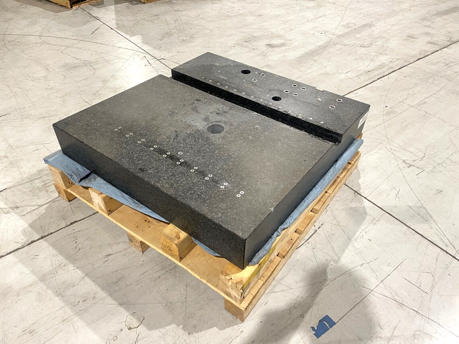 Mycrona Maschinentyp CMM Machine Granite Base, 45-1/2" x 44-11/16" x 7" - Maverick Industrial Sales