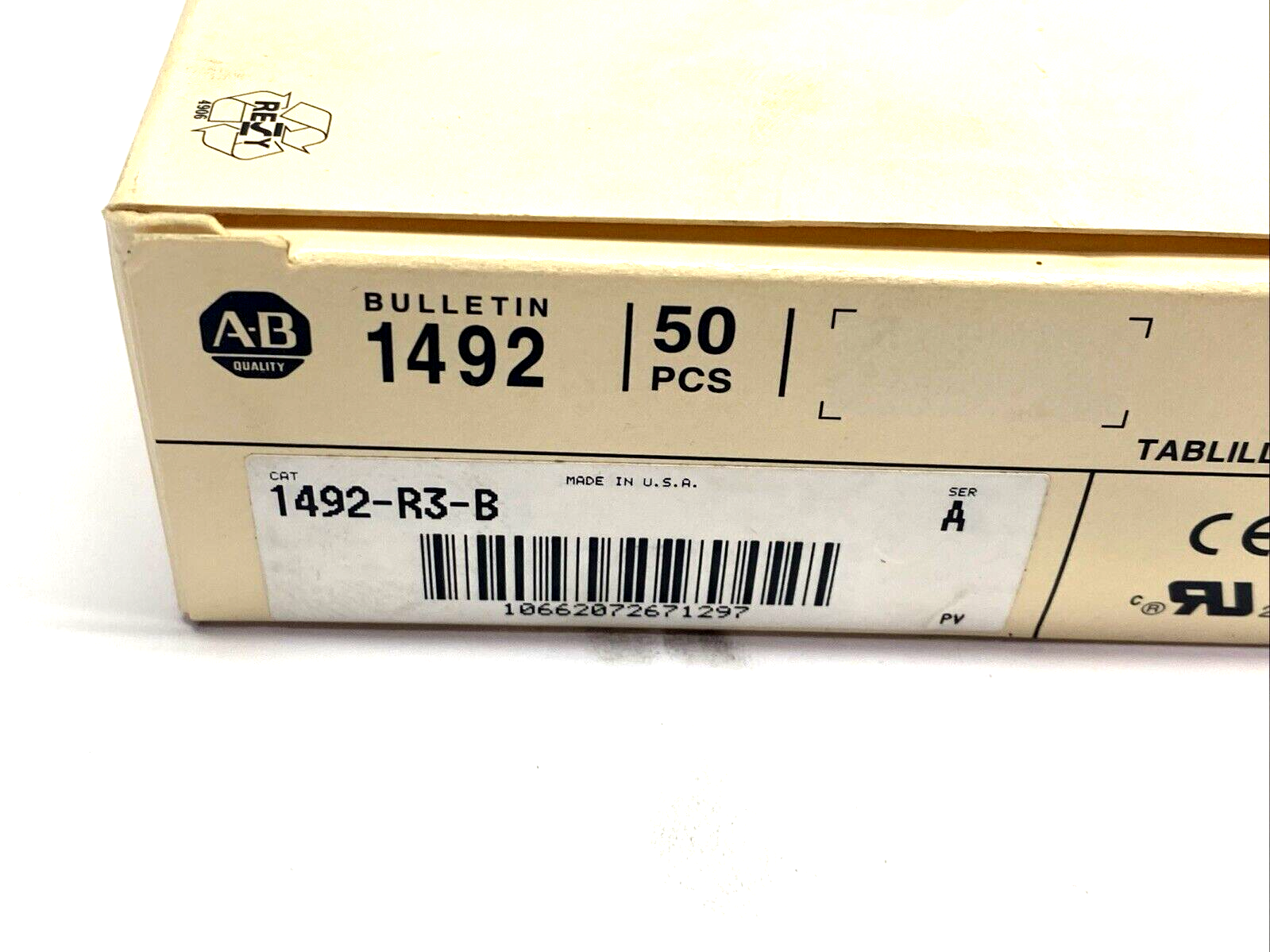 Allen Bradley 1492-R3-B Ser. A Terminal Block, Blue, BOX OF 50 - Maverick Industrial Sales