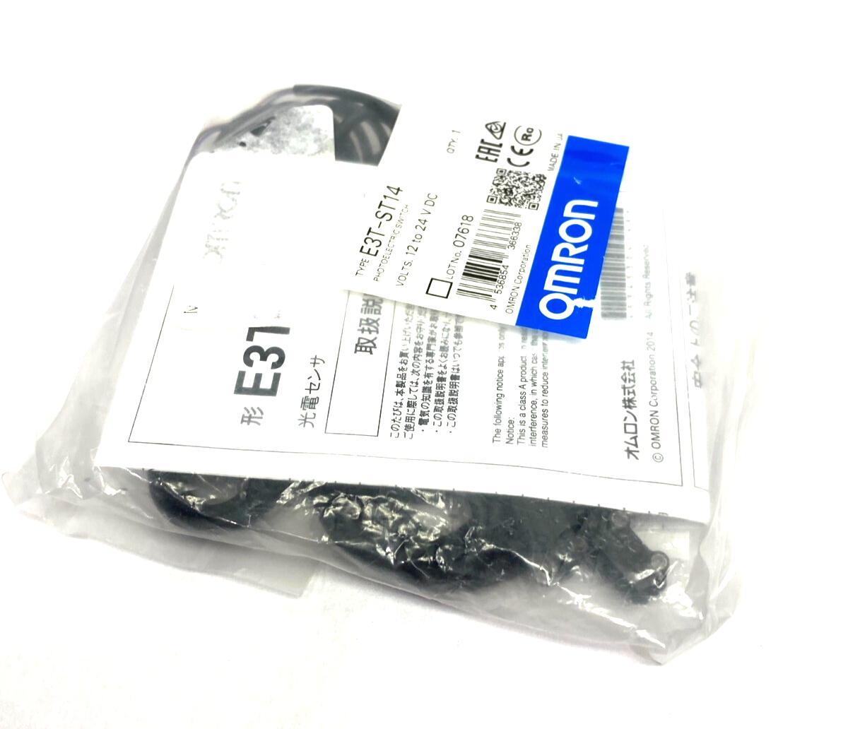 Omron E3T-ST14 Ultra-Compact Through-Beam Photoelectric Sensor Emitter, Receiver - Maverick Industrial Sales