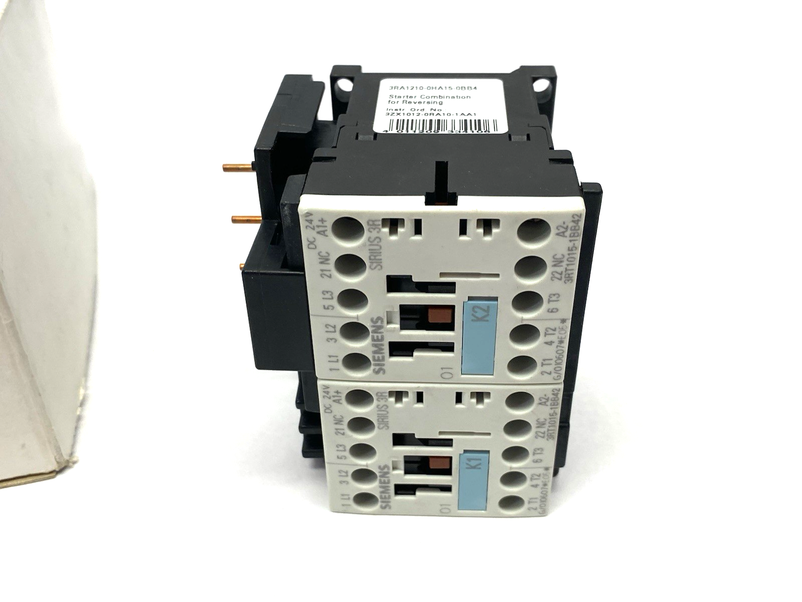 Siemens 3RA1210-0HA15-0BB4 Fuseless Reversing Starter Combination 400VAC 24VDC - Maverick Industrial Sales