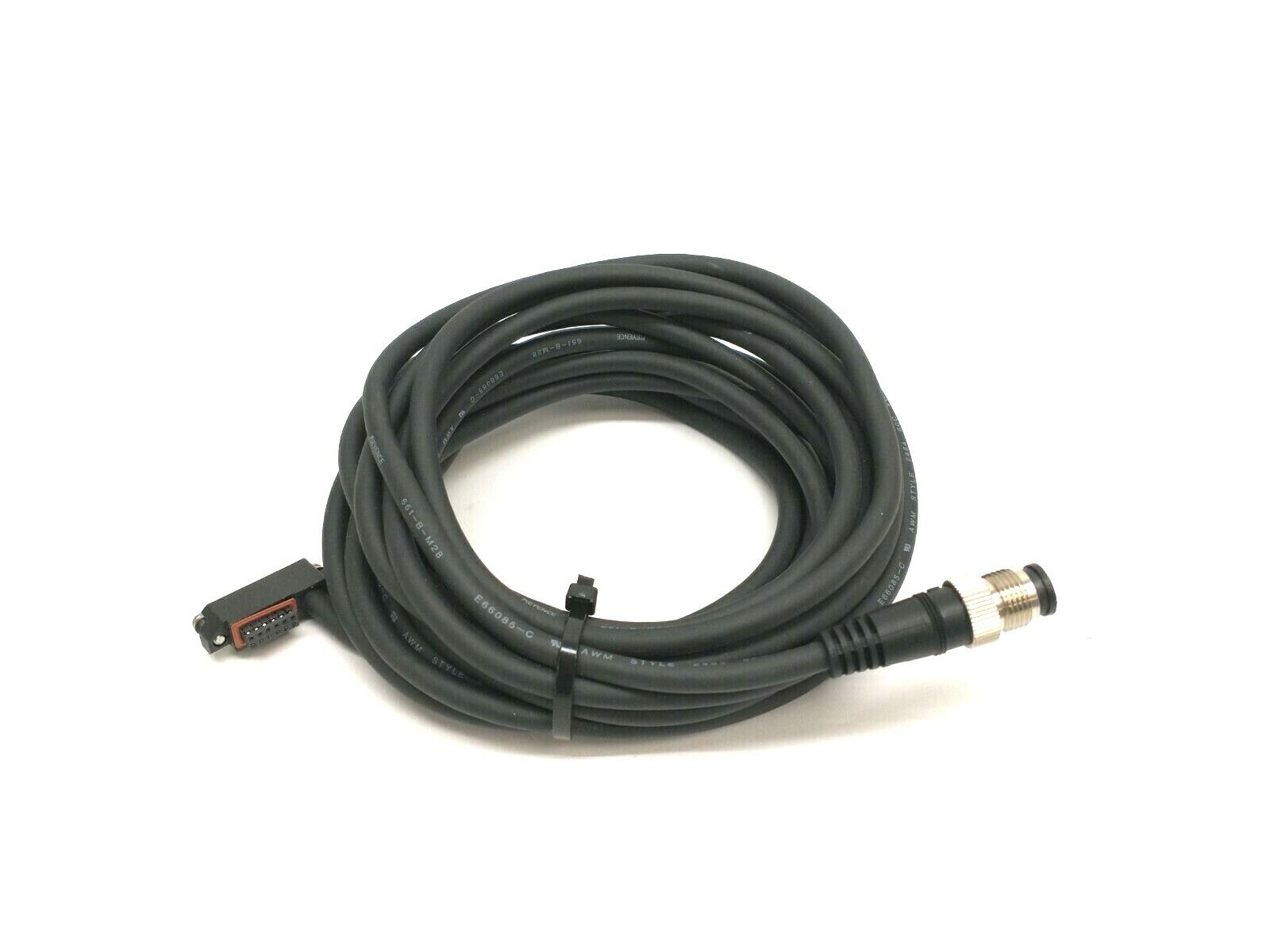 Keyence 651-B-M28 8-Pin Male M12 Connector To 12-Pin Female Connector Cordset - Maverick Industrial Sales