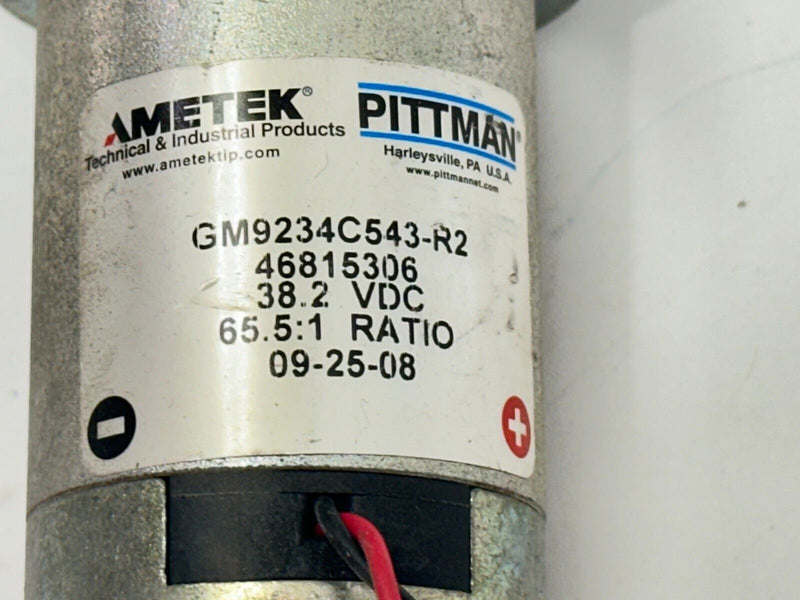 Ametek GM9234C543-R2 Pittman Gearmotor 65.5:1 Ratio 38.2VDC - Maverick Industrial Sales